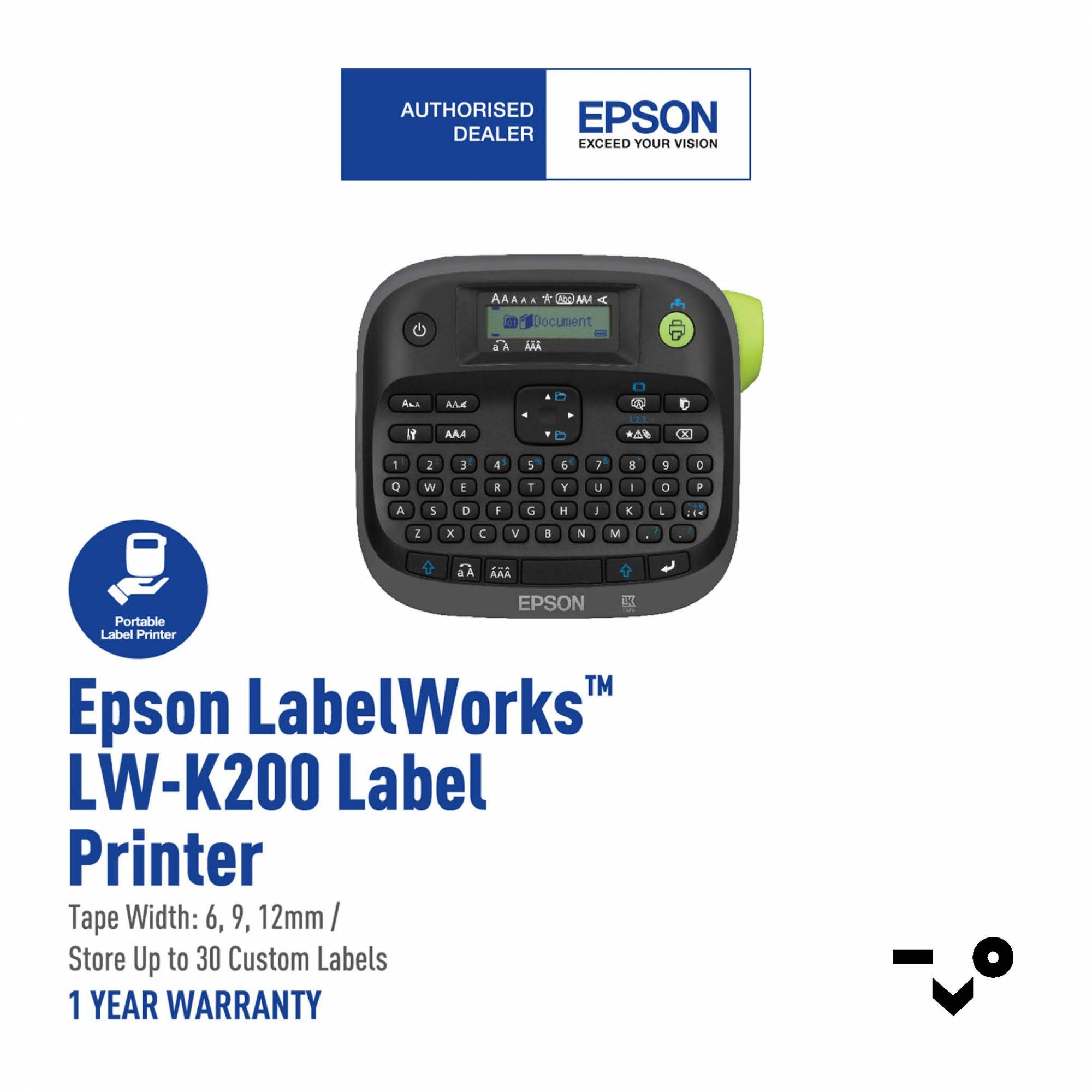 EPSON LABELWORKS LWK200 LABEL PRINTER